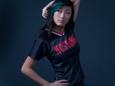 A cheerleader from Virginia, just passing through Ohio.