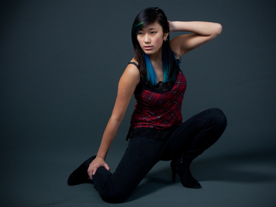 I told her she looks like a superhero with those boots.