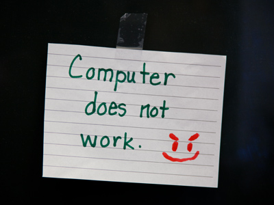 Of course not, the person who uses the computer does the work.
