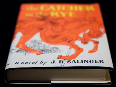 And happy deathday, J. D. Salinger. `I don`t enjoy seeing him in that crazy cemetery. Surrounded by dead guys and tombstones and all.` THE CATCHER IN THE RYE