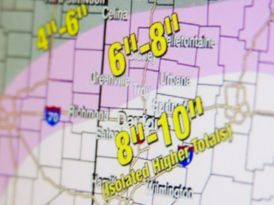 A more current weather report can be seen on the Web.