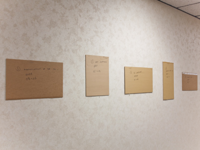 An exhibition of cardboard?