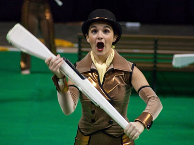 You might appreciate it or make fun of it, but color guard is the only good thing about winter.