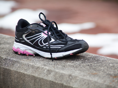 Somewhere there`s a very dedicated runner with a sore right foot.