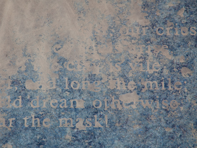 There`s a poem by Paul Laurence Dunbar under all that water and mud.