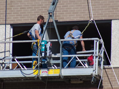 Spiderman could climb up there using just his fingertips.