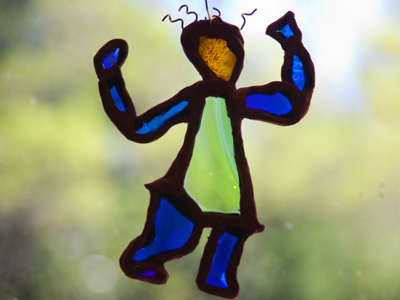 Besides my photos, there are other nice pieces hanging in the gallery, like `From the Ashes II` by Vickie Fisher.