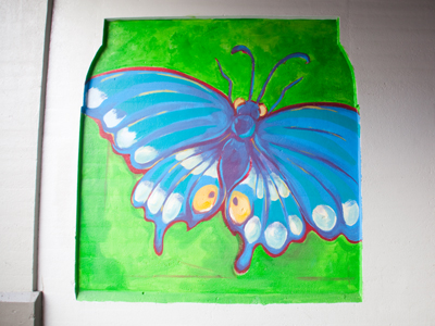 Much larger than the swallowtail I photographed yesterday.