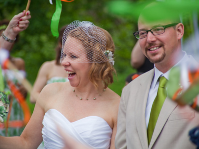 The nattily dressed couple from August 30, 2009, celebrated their wedding today.