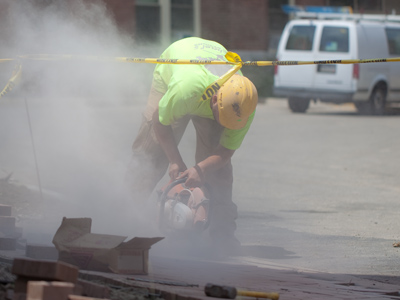 My shoes were dirty after taking this picture.  Imagine what his looked like.