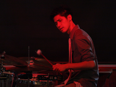 Drumming in the red zone.