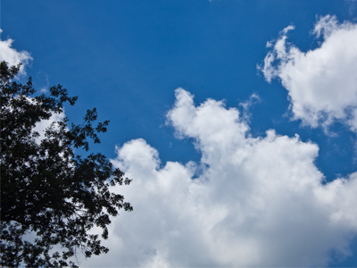 If you like your clouds extra crispy, use a polarizing filter.