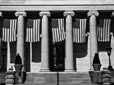 I set up my tripod exactly in the center.  I would never do it from the side, at an angle;  I want to confront the viewer directly.  EVELYN HOFER