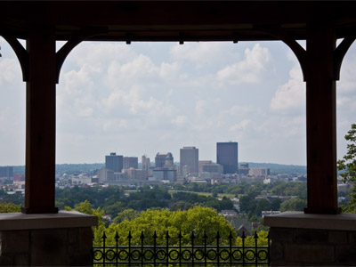 From the highest point in Dayton, you can see -- Dayton.