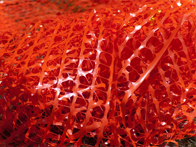 Orange goes nicely with jackhammers and hardhats.