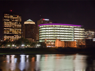 A lot of people were in the office late on a Friday night.