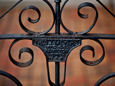 A secret:  I photographed this gate yesterday, but didn`t need it to make my five-a-day quota, so I reshot it today.