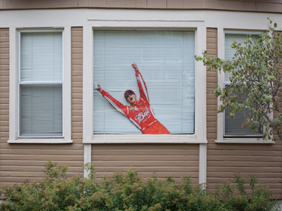 It was such a peaceful neighborhood before the NASCAR driver moved in.
