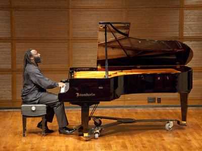 Awadagin Pratt, Very Famous Pianist, helps inaugurate the University of Dayton`s new Bosendorfer grand piano.