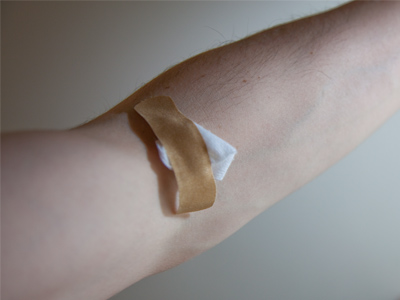 The blood test was expertly done and painless.  Minutes later, the blood pressure check nearly took my arm off.
