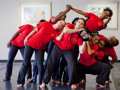 Here, finally, you can see the unattractive location.  The group marched forward like this and straight into me.