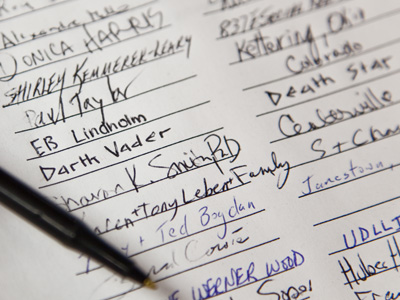 Library visitors from a galaxy far, far away.