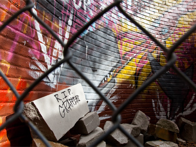 Not really a gritty urban scene, but it looks like it.