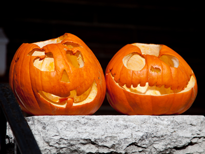 An untapped market:  pumpkin dentures.
