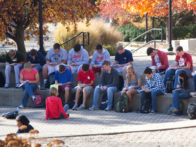 Class outside in November?  Never!