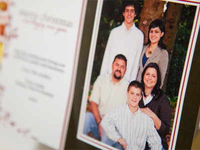 Only the most tasteful and sophisticated families use Adam Alonzo photographs on their Christmas cards.