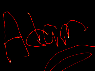 Fun with a laser pointer.