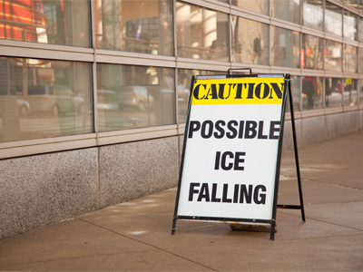 Thanks for the warning.  I`d hate to get hit by possible ice.