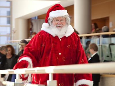 With only a week before Christmas, I`m surprised he has time to attend the ballet.