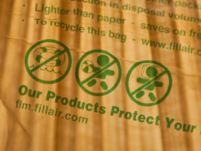 Do not pack a baby in bubble wrap.