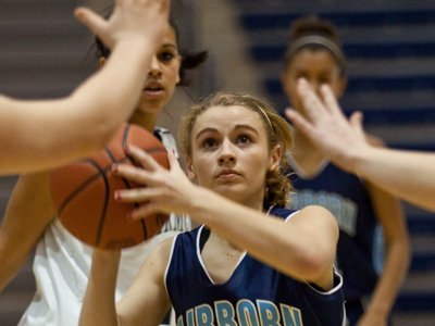 A true shooter ignores the hands and sees only the hoop.
