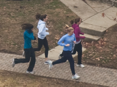 I heard an unconfirmed rumor that there is a student at this school who DOESN`T wear black leggings, but that she`s in the process of transferring somewhere else.