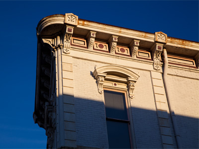 Turn right at this building and you will come to my house.  But you`ll be going the wrong way down a one-way street.