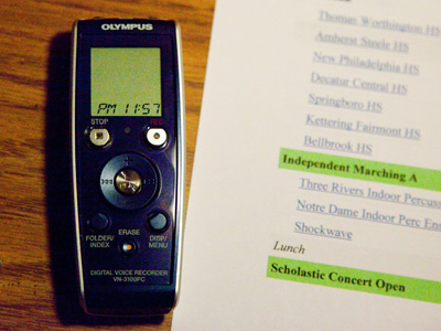 Even if I didn`t manage to take five photos today, the piece of paper hints that I plan to shoot a lot on Saturday.