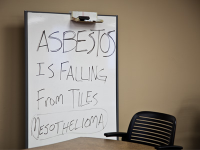 A workplace hazard whenever it rains.