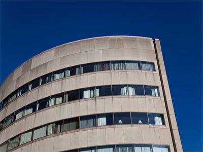 In 1892, Paul Laurence Dunbar operated an elevator in a bank on the corner of Third and Main.  This is a bank on that corner, but intuition tells me it`s not the same one.
