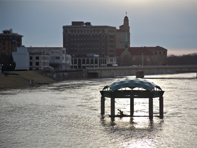 Thanks to Dayton`s massive levee, I am safe and dry.