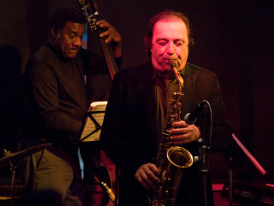 While I ate pizza and ice cream, Greg Abate worked hard.