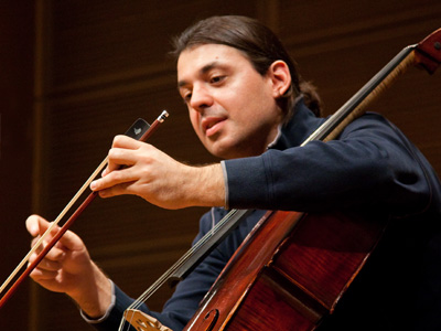 Equally proud of his cello bow, which is made of good old fashioned wood and horsehair.