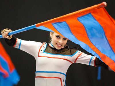 Color guard competitions are a showcase for positive energy, creativity, grace, agility, strength and beauty.