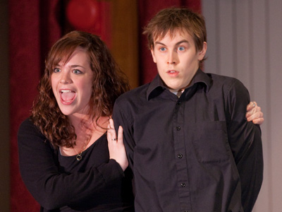 In this interpretation of `Sixteen Going on Seventeen,` Rolf is the shy one and Liesl is a very forward girl.