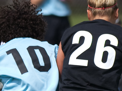 After the collision there was only ONE player, and her jersey said 36.