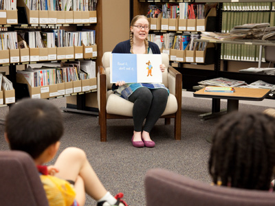 Then there was storytime, where they were read a book about libraries.  Hopefully they`ll be lifelong booklovers.
