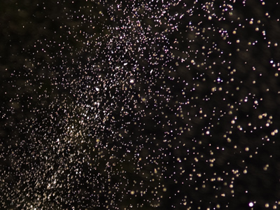 The Milky Way galaxy, in a sprinkler.