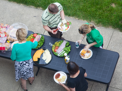 Picnic, as seen from above.