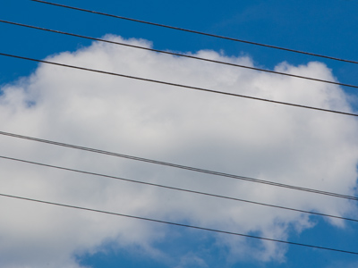 Another perfect blue sky day . . . almost.